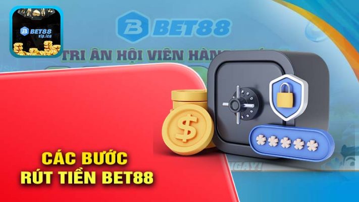 Các bước RÚT TIỀN BET88